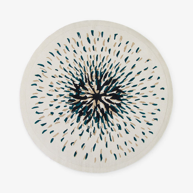 Tapis rond Pissenlit