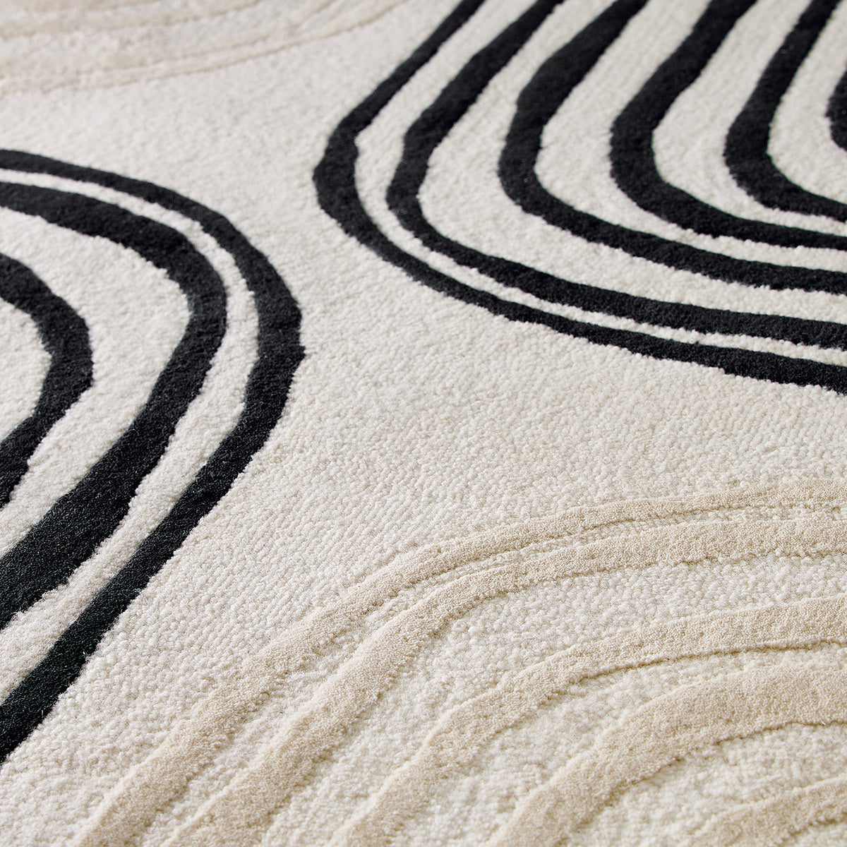 Tapis rond Labyrinthe